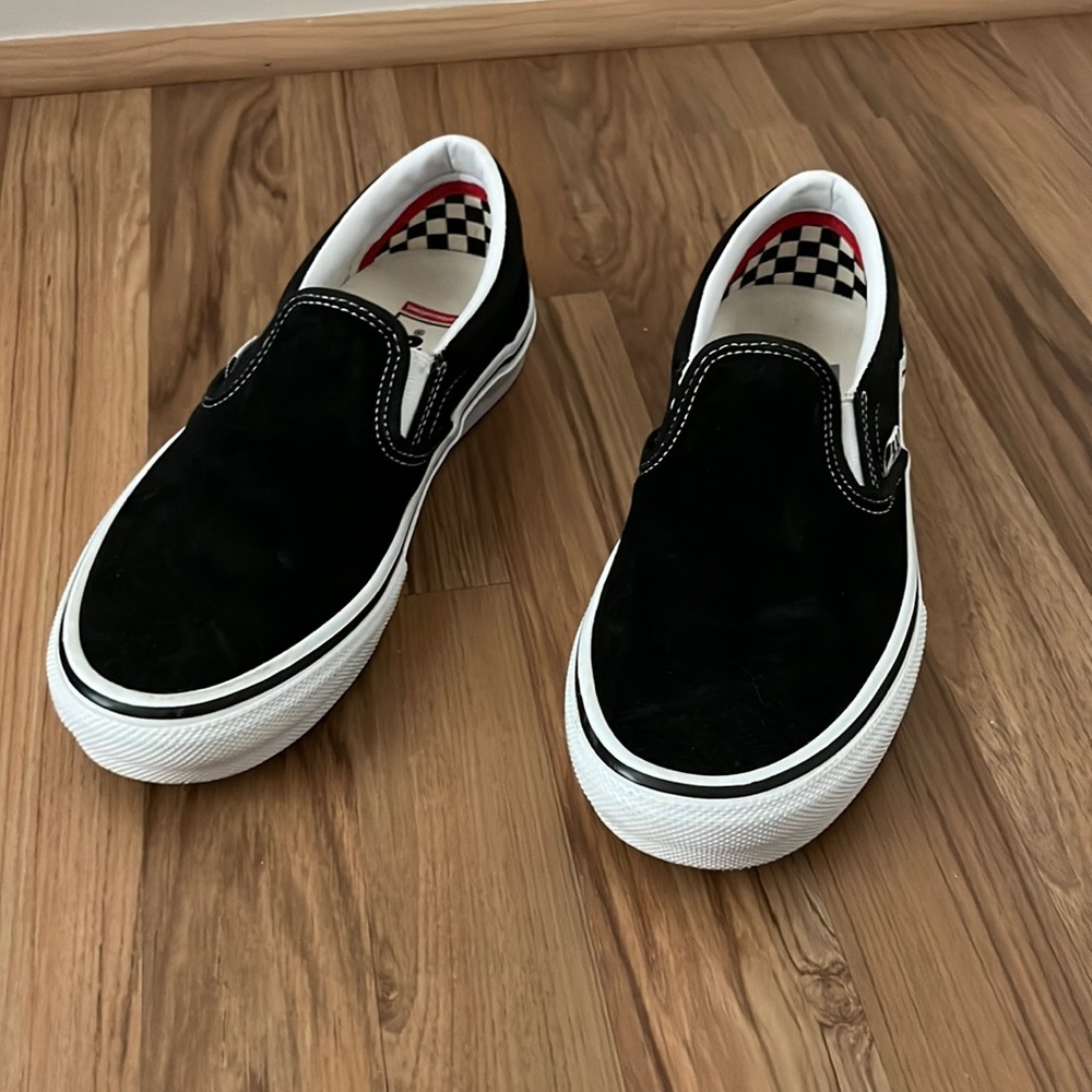 Black slip on vans